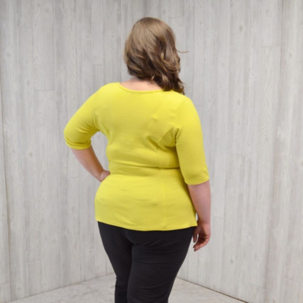 Side Ruched Top - Plus Size - Picture 4 of 4